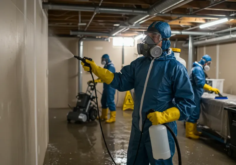 Basement Sanitization and Antimicrobial Treatment process in Grant County, SD